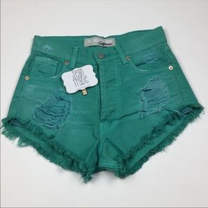 The Laundry Room California Distressed Jean shorts